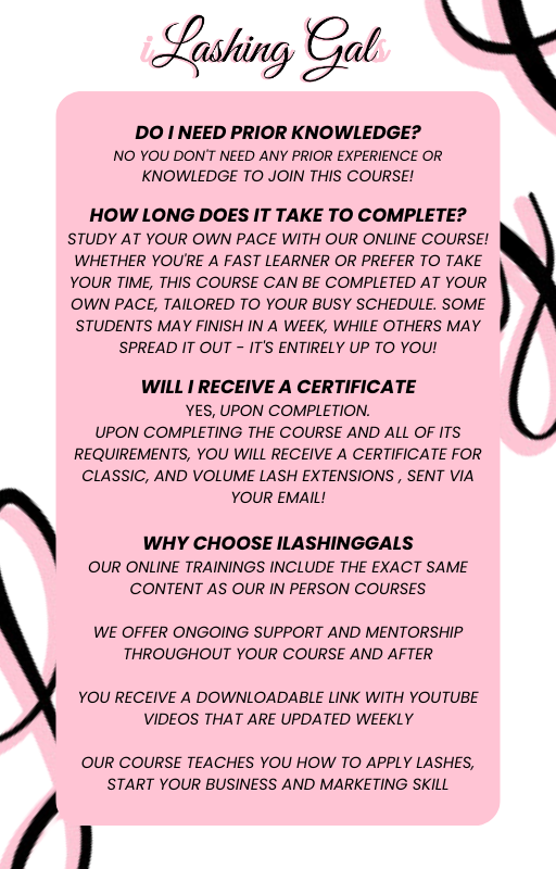 Lash Extensions Training Course(Classic, Volume & Hybrid)